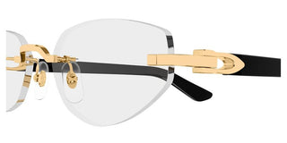 Cartier CT0609O women Black Cat Eye Eyeglasses