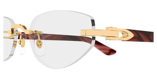 Cartier CT0609O women Havana Cat Eye Eyeglasses