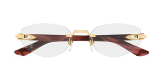 Cartier CT0609O women Havana Cat Eye Eyeglasses