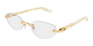 Cartier CT0609O women Gold Cat Eye Eyeglasses