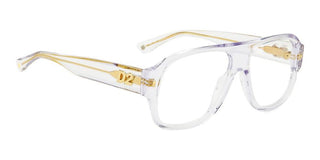 Dsquared2 D2 0125 Men Transparent Geometric Eyeglasses