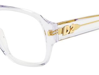 Dsquared2 D2 0125 Men Transparent Geometric Eyeglasses