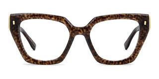 Dsquared2 D2 0186 women Havana Squared Eyeglasses