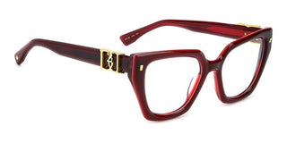 Dsquared2 D2 0186 Women Red Squared Eyeglasses
