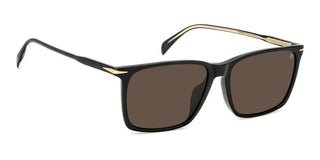 David Beckham DB 1145/G/S men Black Rectangle Sunglasses