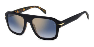 David Beckham Db 7127/s Men Black Rectangle Sunglasses