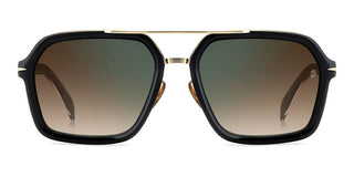 David Beckham Db 7128/s Men Black Rectangle Sunglasses