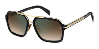 David Beckham Db 7128/s Men Black Rectangle Sunglasses