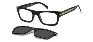 David Beckham Db 7129/cs Men Black Rectangle Sunglasses