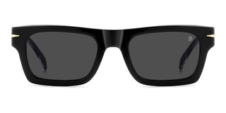 David Beckham Db 7129/cs Men Black Rectangle Sunglasses