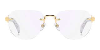 David Beckham Db 7145 Men Gold Pilot Eyeglasses