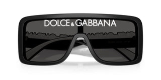 Dolce & Gabbana DG 6204 unisex Black Shield Sunglasses