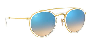 Ray-Ban DOUBLE BRIDGE RB 3647N unisex White Round Sunglasses