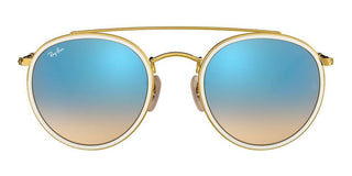 Ray-Ban DOUBLE BRIDGE RB 3647N unisex White Round Sunglasses