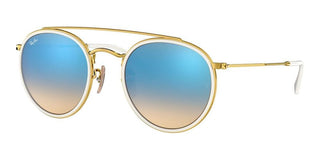 Ray-Ban DOUBLE BRIDGE RB 3647N unisex White Round Sunglasses