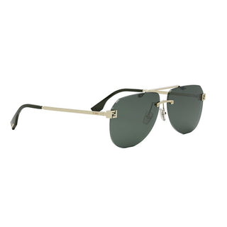 FENDI FE40115U men Gold Pilot Sunglasses