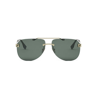 FENDI FE40115U men Gold Pilot Sunglasses