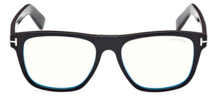 Tom Ford FT5902-B BLUE BLOCK men Black Squared Eyeglasses
