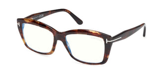 Tom Ford FT6065-B BLUE BLOCK unisex Havana Butterfly Eyeglasses