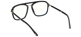Tom Ford FT6086-B BLUE BLOCK unisex Black Geometric Eyeglasses