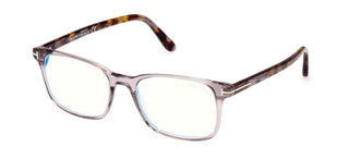 Tom Ford FT 5831-B BLUE BLOCK men Grey Geometric Eyeglasses