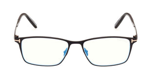 Tom Ford FT 5935-B BLUE BLOCK men Black Geometric Eyeglasses