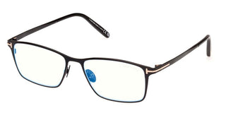Tom Ford FT 5935-B BLUE BLOCK men Black Geometric Eyeglasses