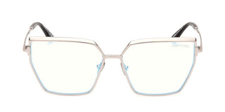 Tom Ford FT 5946-B BLUE BLOCK women Silver Butterfly Eyeglasses