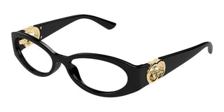 Gucci Gg1693o Women Black Oval Eyeglasses