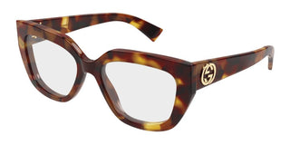 Gucci GG1847O women Havana Squared Eyeglasses