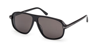 Tom Ford GUILLAUME FT1208-N men Black Shield Sunglasses