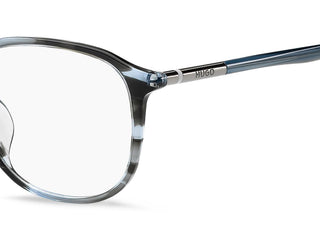 Hugo Hg 1378/g Men Grey Geometric Eyeglasses