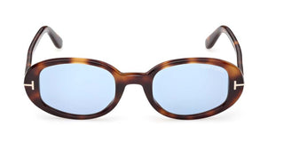 Tom Ford IGGY FT1364 women Havana Oval Sunglasses