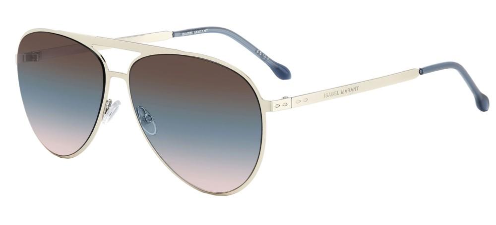Isabel Marant Im 0100/s Women Silver Pilot Sunglasses  display picture 2