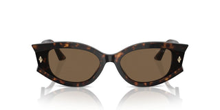 Jimmy Choo Jc 5015u Women Havana Oval Sunglasses