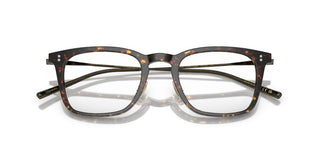 Oliver Peoples Loftin Ov 5543 Unisex Havana Squared Eyeglasses