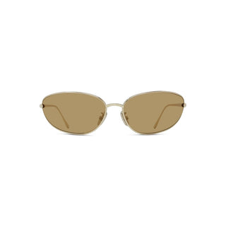 LOEWE Signature LW40164U women Gold Oval Sunglasses
