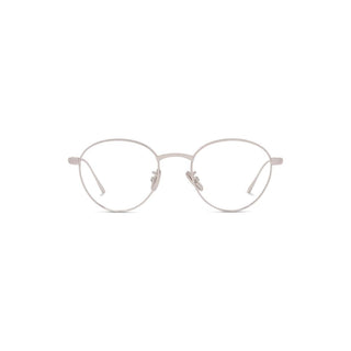 LOEWE Slim LW50087U men Silver Round Eyeglasses