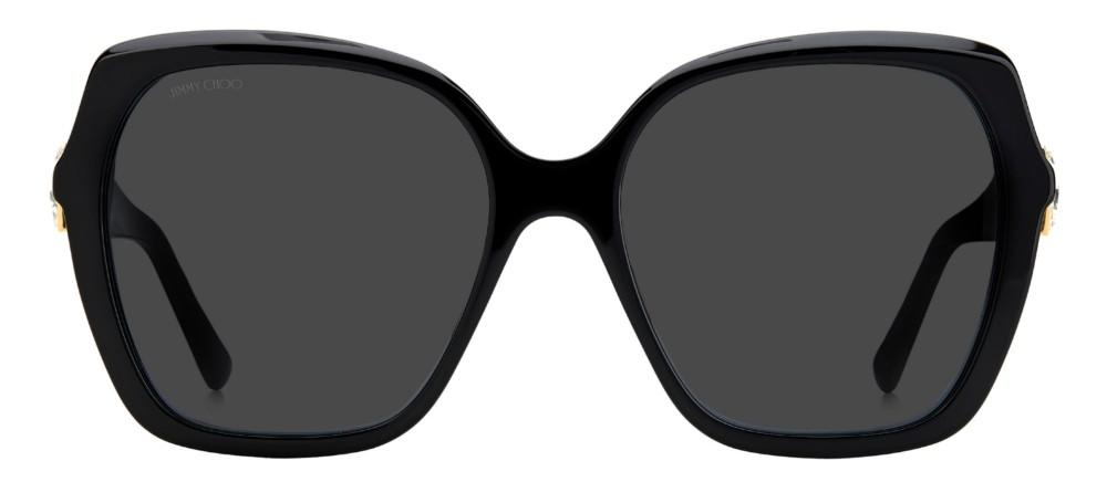 Jimmy Choo MANON/G/S women Black Squared Sunglasses  display picture 3