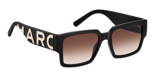Marc Jacobs MARC 739/S unisex Black Rectangle Sunglasses