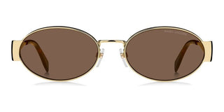 Marc Jacobs Marc 806/s Women Gold Oval Sunglasses