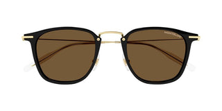 Montblanc MB0295S men Gold Squared Sunglasses