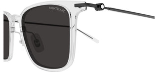 Montblanc Mb0354s Men Transparent Squared Sunglasses