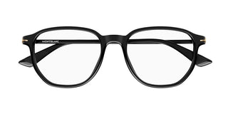 Montblanc Mb0366o Men Black Geometric Eyeglasses