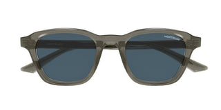 Montblanc Mb0384s Men Grey Squared Sunglasses