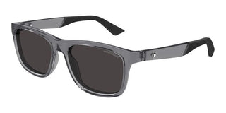 Montblanc MB0432S men Grey Squared Sunglasses