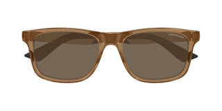 Montblanc MB0432S men Brown Squared Sunglasses