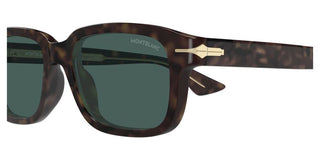 Montblanc MB0436S men Havana Rectangle Sunglasses