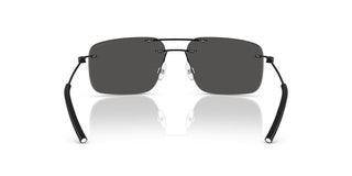 Moncler Me4003 Unisex Black Rectangle Sunglasses