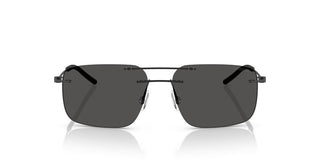 Moncler Me4003 Unisex Black Rectangle Sunglasses